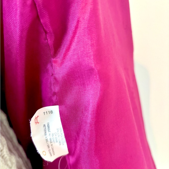 VTG Adriana Oversized Pink Woven Boucle Blazer Jacket - Picture 6 of 8